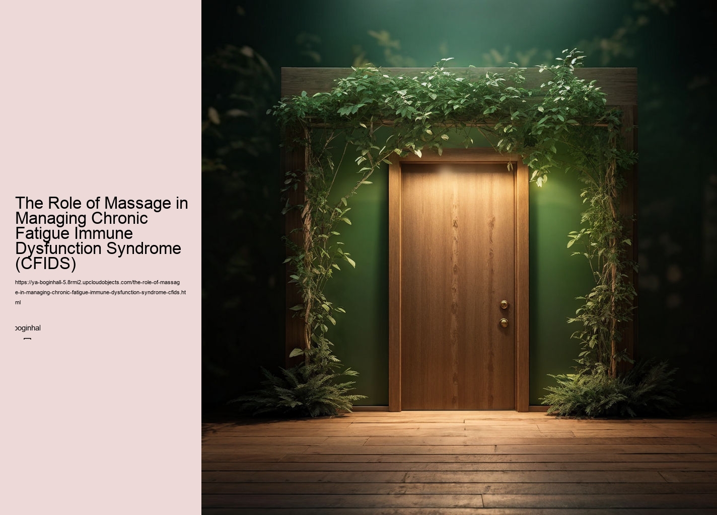 The Role of Massage in Managing Chronic Fatigue Immune Dysfunction Syndrome (CFIDS)